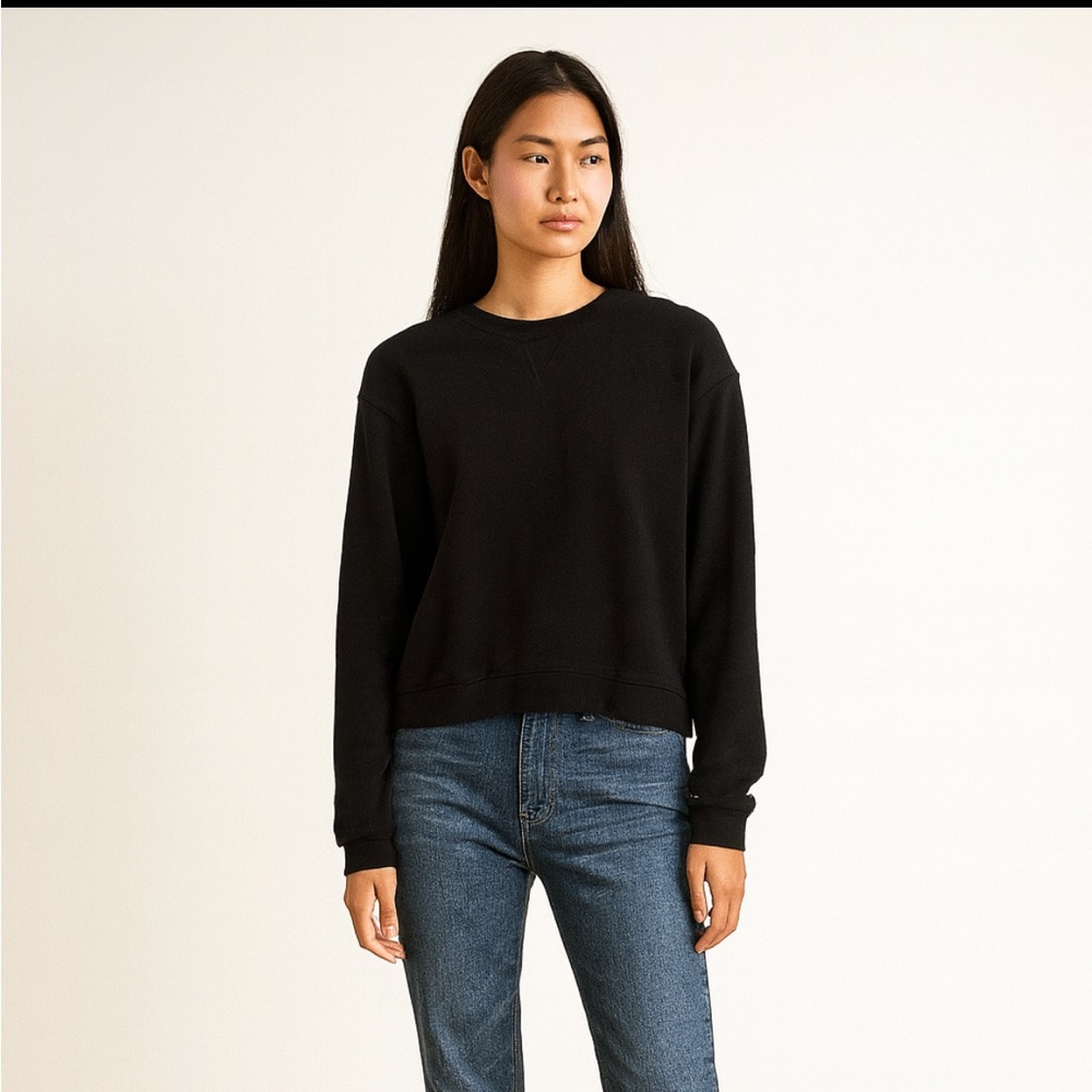 Brunette The Label Black Crew Neck Sweater